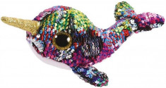 Jucarie De Plus Ty Beanie Boos Flippables Calypso Narwhal foto