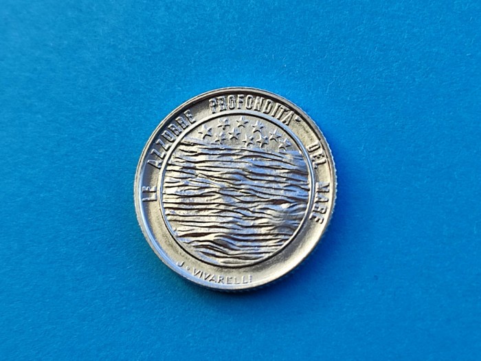 2 Lire 1977 San Marino-AUNC-UNC -RAR-in realitate arata bine!
