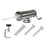 Aparat de umplut Carnati Elefant KY-2005S, 2.5 kg, INOX ALIMENTAR, Orizontal+ 3 palnii
