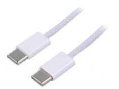 Cablu USB 2.0 USB C 1m alb nichelat foto