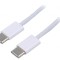 Cablu USB 2.0 USB C 1m alb nichelat