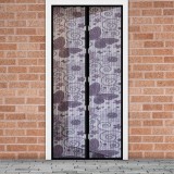 Perdea anti-ţanţari pt. uşi cu &icirc;nchidere magnetica 100 x 210 cm, Model fluturi violeţi Best CarHome