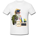 Cumpara ieftin Tricou &quot; Pisica cu ghiozdan &quot;