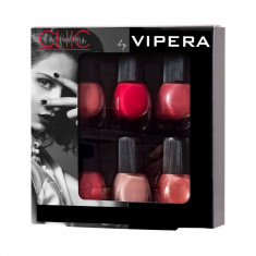 Seturi de 6 lacuri de unghii in cutie cadou CHIC by VIPERA 19 Multicolor, 33 ml foto