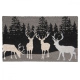 Covoras intrare casa antiderapant fibre cocos cauciuc Forest 75x45x1 cm