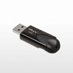 Stick USB PNY Attache 4, 64GB, USB 2.0 (Negru)