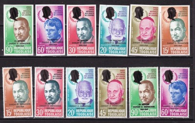 Togo 1969 Eisenhower MI 719-724 A+B MNH w57 foto