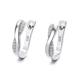 Cumpara ieftin Cercei argint 925, JW1259, model infinit, placati cu rodiu