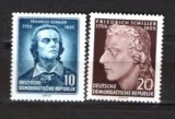 GERMANIA (DDR) 1955 &ndash; ANIVERSARI. F. SCHILLER, DEPARAIATA NESTAMPILATA, F135, Nestampilat