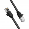 Cablu Plat Ugreen Cablu De Rețea Internet Cablu De Corecție Ethernet RJ45 Cat 6 UTP 1000Mbps 1m Negru (NW101 50184)