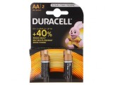 Baterie Alcalină AA 1.5V Nere&icirc;ncărcabilă 2 Buc BASIC, Duracell