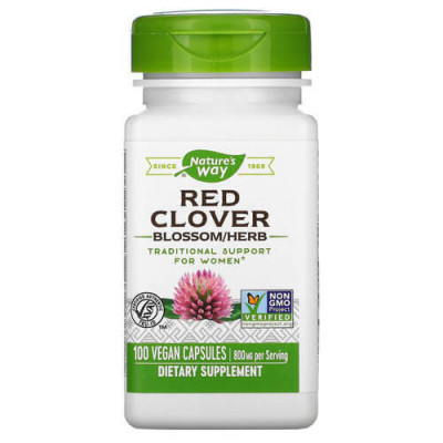 Trifoi rosu (Red Clover) 400mg, 100cps, Nature&amp;#039;s Way foto