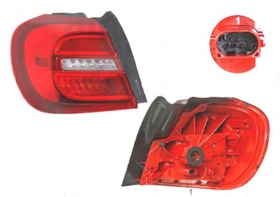 Stop spate lampa Mercedes Clasa Gla (X156), 12.2013-, spate, Stanga, partea exterioara; LED, AL (Automotive Lighting) foto