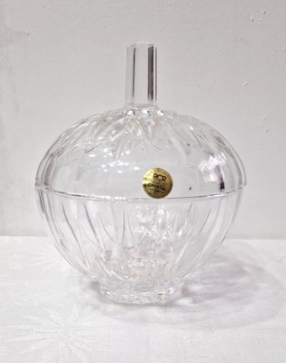 Bomboniera cu capac Cristal 24 % PbO RCR Royal Crystal Rock Italia foto