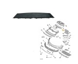 Grila masca fata OPEL MOKKA, 12.2020-, vopsit; negru/silver,