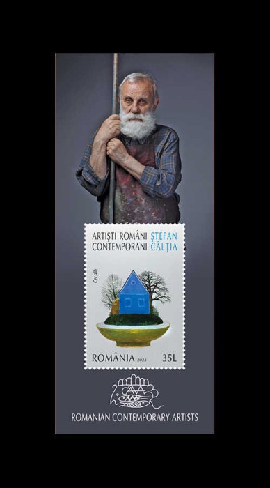 ✅RO 2023 ,LP 2439 a ,&quot;Artiști rom&acirc;ni contemporani. Ștefan C&acirc;lția &quot; , colita 973 , MNH