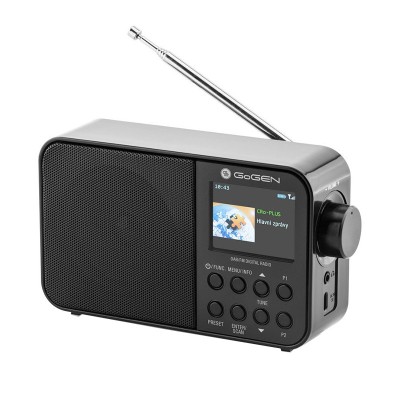 Radio portabil GoGEN, 1 W, bluetooth, afisaj LCD color, 2000 mAh, fuctie alarma foto