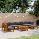 Cumpara ieftin Gossi set mobilier gradina cu perne, 8 piese, lemn masiv acacia
