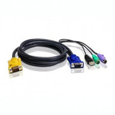 CABLU KVM ATEN convertor Serial la Video + USB + PS/2 conector 1: SPHD-18 (T); conector 2: VGA (T) PS/2 x 2 USB (T) &amp;amp;quot;2L-5302UP&amp;amp;quot; foto