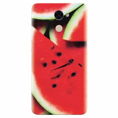 Husa silicon pentru Huawei Enjoy 7 Plus, S Of Watermelon Slice foto