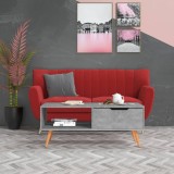 Cumpara ieftin Măsuță de cafea, gri beton, 100x49,5x45 cm, lemn prelucrat