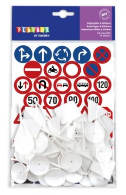 Set 24 de semne de circulatie si 72 stickere foto