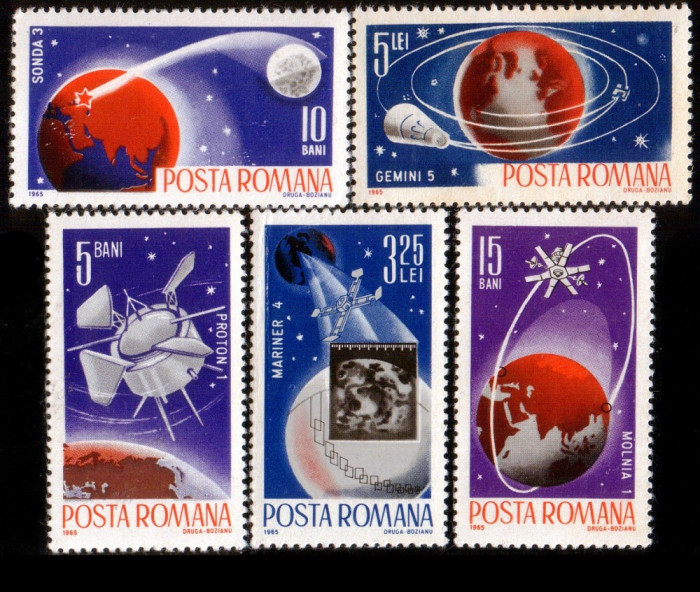 1965 - Cosmonautica II, serie neuzata