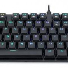Tastatura gaming Redragon K607RGB-BK, APS TKL, iluminare RGB, switch-uri albastre (Negru)