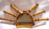 SET ART DECO SUPORT CU CUTITE SOLINGEN SALTO CUTITE FRUCTE MANER BAMBUS 16.5 CM