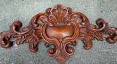 Spectaculos ornament antic pentru perete din lemn masiv in stilul Baroc
