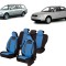 Set huse scaune compatibile VW Passat B5 (1997-2005) Piele + Textil (Compatibile cu sistem AIRBAG)