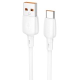 CABLU alimentare si date Borofone &quot;BX93&quot;, Fast Charging Data Cable pt. smartphone, USB la USB Type-C 100W, 1m, alb &quot;6941991103186&quot; (timbru verde 0.18