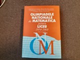 D. M. Batinetu Giurgiu - Olimpiadele nationale de matematica pentru liceu 1954-2003 CARTONATA