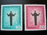 GERMANIA BERLIN 1958 , RELIGIE , ZIUA CATOLICISMULUI,SERIE COMPLETA NESTAMPILATA, Nestampilat