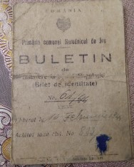 Buletin 1944 Bilet de identitate