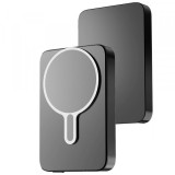 Baterie Externa Wireless 3MK MagSnap Go, 10000mAh, 20W, PD + FQI, 1 x QI - 1 x USB-C, Gri