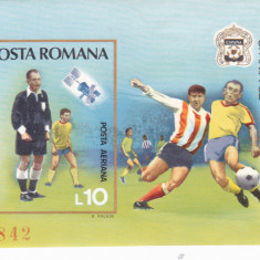 FOOTBAL COLITA NEDANTELATA NUMEROTATA ,1981,Lp.4023,MNH.ROMANIA.