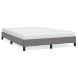 Cumpara ieftin Cadru de pat fara saltea, gri inchis, 140x200 cm, textil