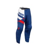 Pantaloni Motocross/Enduro Thor Sector Checker albastru cu rosu