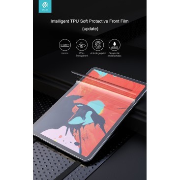 FOLIE PROTECTIE ECRAN TPU (SILICON, ANTI-FIGERPRINT MATT) (TABLETE-IPAD) (FATA-FULL) (UNIVERSAL LA ORICE MODEL) BULK foto