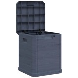 vidaXL Ladă de depozitare pentru grădină, antracit, 90 L