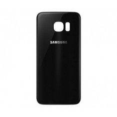 Capac Baterie cu geam camera / blitz , Samsung Galaxy S7 Edge G935 Negru Orig Swap (serie razuita) foto