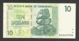 ZIMBABWE 10 DOLARI DOLLARS 2007 [1] P-67 , XF