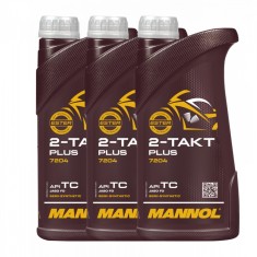 Pachet 3 litri Ulei Motor MANNOL 2-Takt Plus Sintetic (Motoare 2T High-Performance, JASO FD)