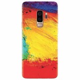 Husa silicon pentru Samsung S9 Plus, Colorful Dry Paint Strokes Texture