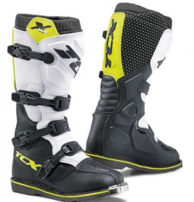 Cizme Enduro MX TCX X-Blast Boots - Black White foto
