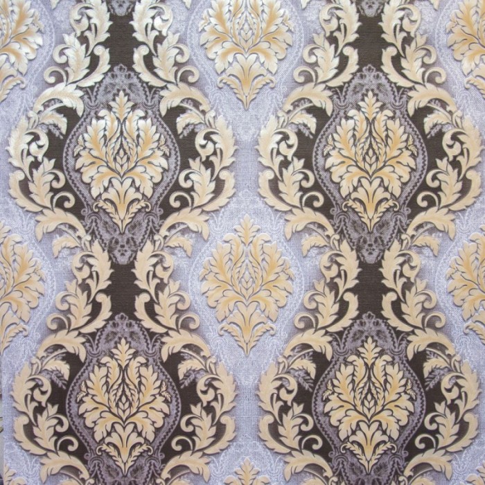 Tapet clasic, baroc, dormitor, living, gri, auriu, Gracia, 6509-10