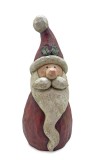 Figurina Mos Craciun ceramica multicolora 36x29x73h
