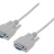 Cablu D-Sub 9pin 3m ecranat gri