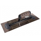 Cumpara ieftin Gletiera inox, intarita, Premium Gold, 40.6x12 cm x 0.65 mm, maner piele Alcantara, Olejnik